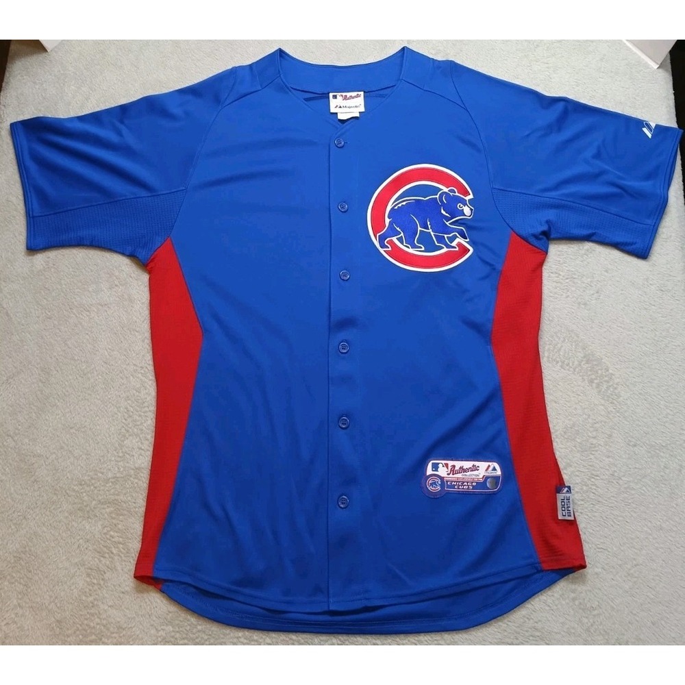 Chicago Cubs Baseball Jersey Majestic Authentic Collection Cool Base Mens Sz M.